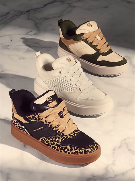 michael kors rumi sneaker|Rumi Leather Platform Sneaker .